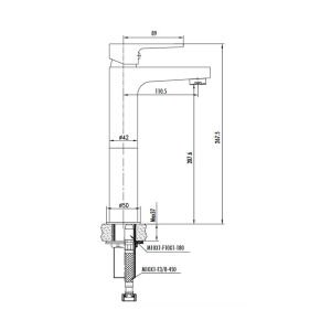 Sharp Uzun Lavabo Bataryası SR6500