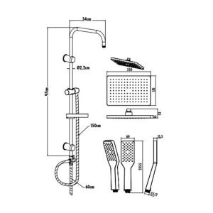 Tepe Duş Sistemi SH630