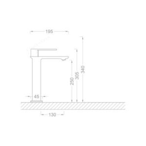 Crow Siyah Altın Lavabo Bataryası BG-211