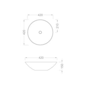 Dekoratif Cam Lavabo GLS-106