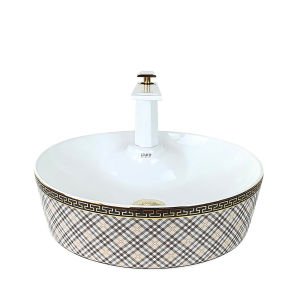 Ekose Desen Çanak Lavabo TR-101