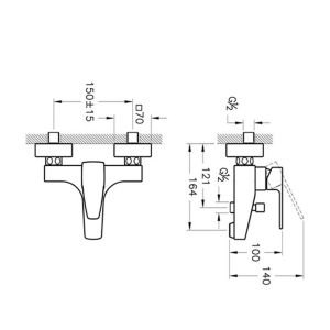 Artema Q-Line Banyo Bataryası A40778