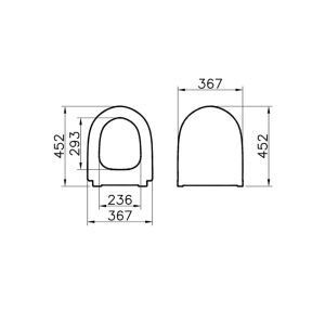 Sento Soft Slim Klozet Kapağı 120-083-009 Beyaz