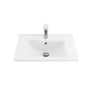 Su 60 cm Beyaz Etajerli Lavabo SU060