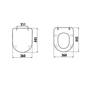 Duck Duroplast Yavaş Kapanan Klozet Kapağı KC0903